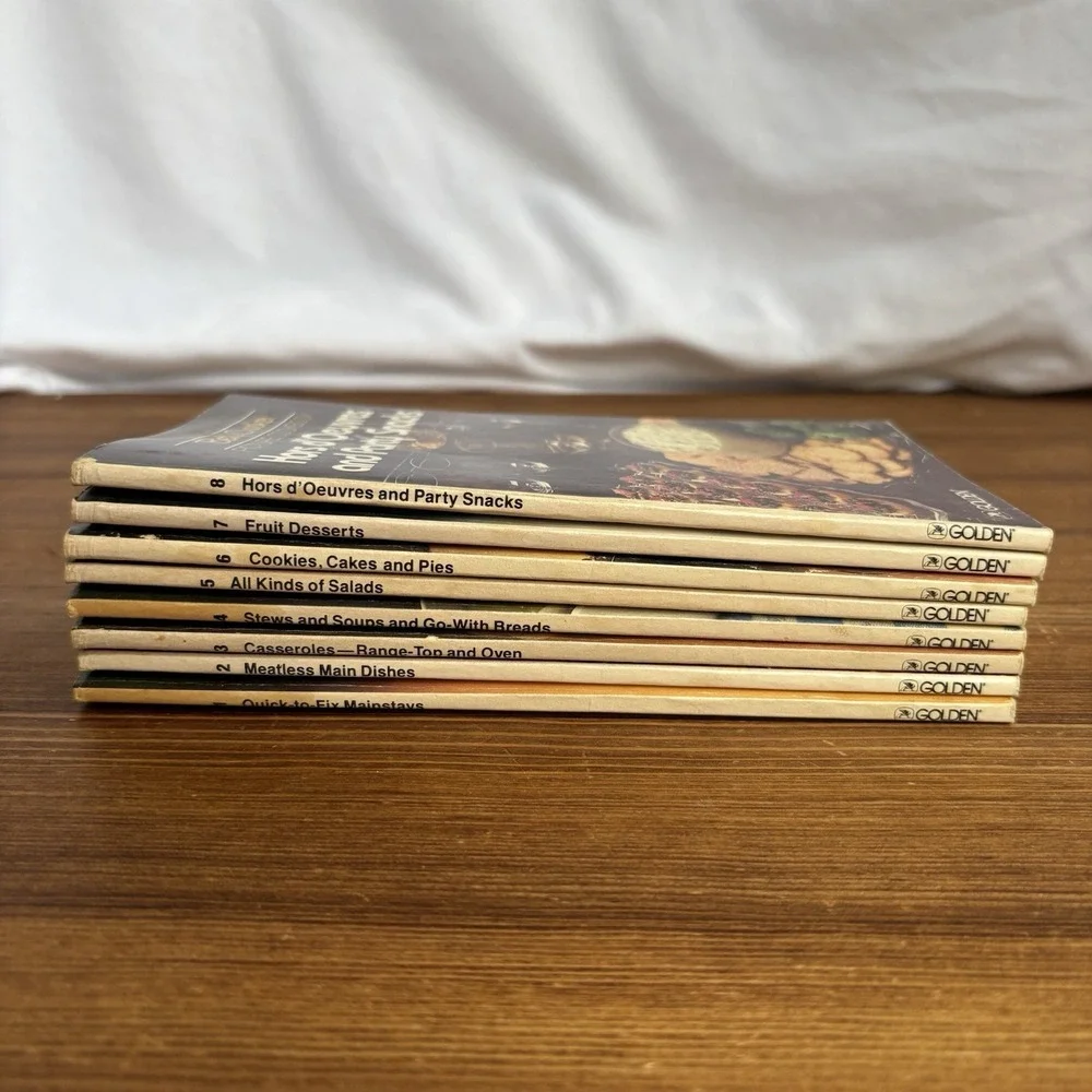 Vintage Betty Crocker Picture Cookbook Lot 8 Golden Press Recipe Cookbooks